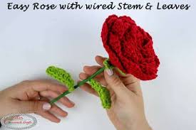 I love to make seasonal items that i can bring out year after year so i know these eggs will get a lot of love. Rose Pattern With Wired Stem And Leaves Nicki S Homemade Crafts