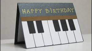 In colourful buttons as music notes. Greeting Cards Latest Design Handmade Birthday Card For Music Teacher Youtube