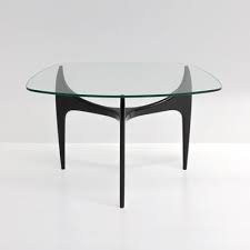 It is suitable for the living room and can match any decor in your house. Glass And Wood Coffee Table By Jos De Mey For Luxus 1950s For Sale At Pamono