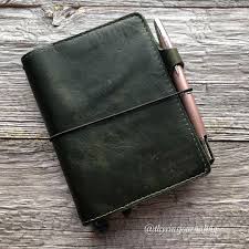 Really Love How My Chic Sparrow Outlander Highland Green Looks After My Husband Gave It A Real Heavy Roll It Houses My Hobonichi That I Use As A Journal S