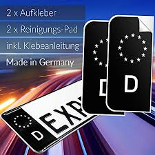 Nummernschild Kennzeichen Aufkleber Eu Feld In Schwarz Uberkleben Im Moment Der Trend In Der Tuning Szene Amazon De Auto Motorrad