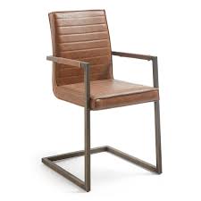 Hellbrauner stuhlgang mit schwarzen punkten so zeigt dir dein. Hellbrauner Stuhl Aus Kunstleder Mit Armlehnen Modernes Design Lolly