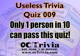 Trivia quiz show game played against computer opponents. Useless Knowledge Trivia Quiz 009 Octrivia Com