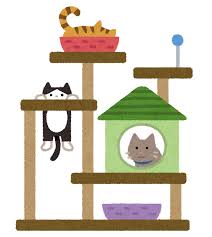 キャットタワーのイラスト | かわいいフリー素材集 いらすとや
