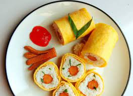 Ep.96 telur gulung ham & cheese. Nasi Gulung Telur Isi Sosis
