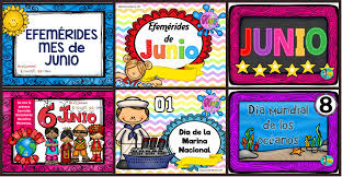 Efemérides venezolanas del mes de junio. Coleccion De Efemerides Mes De Junio Diferentes Autores Imagenes Educativas