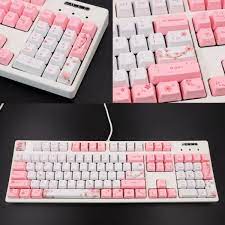 Us 16 16 19 Off 104 9 Keys Oem Pbt Keycaps Full Set Mechanical Keyboard Keycaps Pbt Dye Sublimation Cherry Video Game Room Design Keyboard Gamer Room Decor