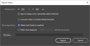 Export Graphics And Videos With Animate Cc