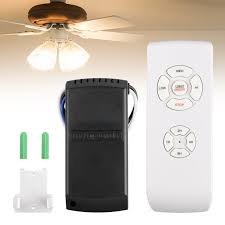 Depending upon the size and weight of your fan, you will need a helper to assist you in detaching the fan from your ceiling. Tsv Universal Ceiling Fan Light Remote Control And Receiver Complete Replace Kit White Walmart Com Walmart Com