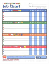 Create Your Own Job Charts Main Photo Cover Parentcenter Kids Job Chart Job Chart Chore Chart Kids