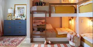 In this smallest bedroom, the bed is hugged by 3 walls, while a clothes rail, hung at high height, sits above a pair of chests of drawers. 25 Cool Kids Room Ideas How To Decorate A Child S Bedroom