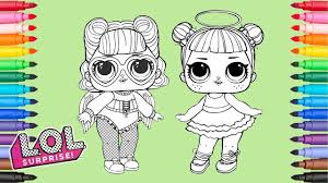 Pet coloring pages luxury lalaloopsy pet coloring pages spurl. Lol Surprise Dolls Angel And Sugar Coloring Pages