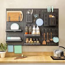 Stainless steel paint kitchen rack ukey uludağ. Black Stainless Steel Wall Mounted Kitchen Storage Rack Dish Drainer Plate Drying Shelf Hooks Cutlery Holder Oragnizer Racks Holders Aliexpress Wall Mounted Kitchen Storage Kitchen Storage Rack Dish Drainers