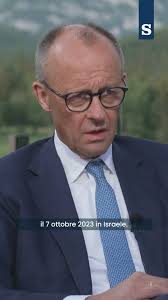 Israele sta facendo il lavoro sporco in Iran per tutti noi": così il  cancelliere tedesco Friedrich Merz in un'intervista a margine del G7. Il  cancelliere ha detto di avere "il massimo rispetto