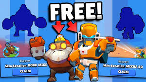 Purchase and collect unique skins to stand out and show off in the arena. Huge Free Robo Mike Mecha Bo Skin Giveaway Unlocking New Skin Gameplay In Brawl Stars Youtube
