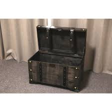 Shop wayfair for all the best trunk storage coffee tables. Vintiquewise Distressed Black Large Wooden Storage Trunk Coffee Table Qi003331l The Home Depot