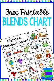 Free Printable Blends And Digraphs Chart Homeschool Giveaways