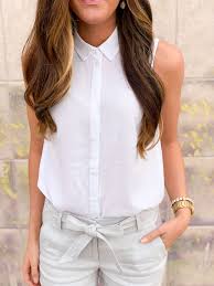 Sleeveless Button Down Womens Trendy Dresses Womens Business Casual Womens Dress Pants