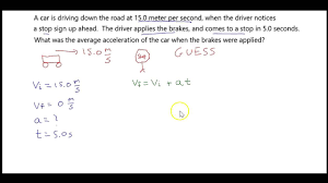 Solving Average Acceleration Example 1 Youtube