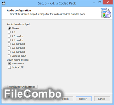 This pack has all the possible codecs that you'd need for your video and audio files! Download K Lite Codec Pack Full 16 1 0 Free Filecombo