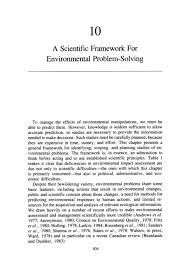 environmental problem solving