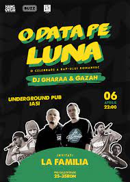 Pe 13 aprilie in club infinity din galati, de la ora 22:00, la un party 100% cu rap romanesc alaturi de gazah oficial si dj gharaa si invitatii lor speciali, trupa la familia, care vor. Tickets O Data Pe Luna W La Familia Gazah Dj Gharaa April 6 2019 22 00 IaÈ™i