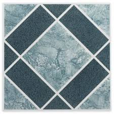 Achim Nexus 20 Pack 12 Inch Clay Diamond Floor Tiles In Blue Vinyl Flooring Tile Floor Vinyl Tiles