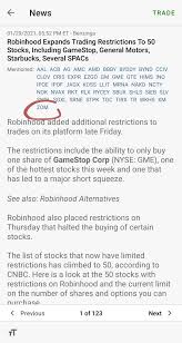 Robinhood published another blog post thursday afternoon saying it would allow limited buys of these stocks starting friday. Zom Is Starting To Make Some Movement Up But Why Is It Being Limited By Robinhood Pennystocks