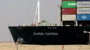 Kapal berbendera panama ini memblokir kanal hampir seminggu, menahan aliran uang. Ixqc6svc0dak8m