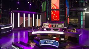 Blank screen monitor tv wall background. Bt Sport Our Man Went To The Studios To See How It All Works Daily Mail Online