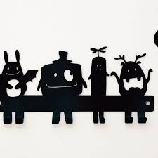Nursery Wall Hooks Yellow Coat Rack Kids Hanger Monsters Baby Shower Gift Scandinavian Kids Nursery Wall Hooks Scandinavian Kids Wall Hooks