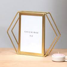 Gold Hexagonal 6 X 4 Frame In 2020 Portrait Frame Frame Photo Frame