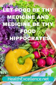 Let Food Be Thy Medicine And Medicine Be Thy Food Hippocrates Food Health Nutrition Inspirational Quotes Food Healthy Food Choices Food Concept