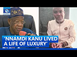Read all the latest news, breaking stories, top headlines, opinion, pictures and videos about nnamdi kanu from nigeria and the world on today.ng Nnamdi Kanu Lived A Life Of Luxury Abroad Lai Mohammed Youtube