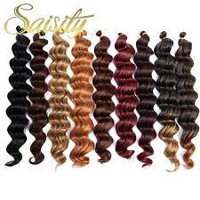 saisity 22 dark blon braid in hair extensions crochet braids hairstyles water wave crochet