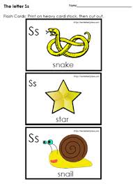 Creating flash cards on your computer can help you, a friend or your child when studying for an exam. The Letter S Flashcards Worksheets