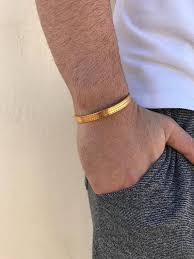 Product title men's 14k gold plated figaro hip hop bracelet 8 inc. Men S Bracelet Cuff Bracelet Men Gold Bangle Bracelet Bangle Bracelet Men Gift For Him Made In Greece By Christina Christi Jewels Bracelets For Men Mens Gold Bracelets Mens Bracelet Gold Jewelry