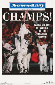 New York Yankees World Series Champs 1996 Poster Yankees World Series New York Yankees World Series