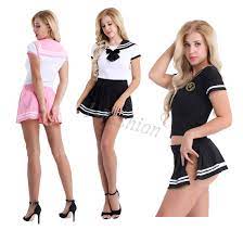 Sissy Japanese School Girl's Dress Outfit Uniform Costume Fancy Dress  Cosplay | eBay