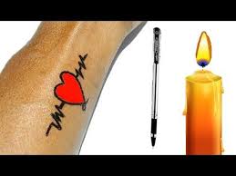 How To Make Permanent Tattoo At Home With Pen Candle Diy Tattoo With Pen Pen Tattoo Time Lapse Youtube Pen Tattoo Diy Tattoo Diy Tattoo Permanent