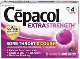 Learn about cepacol lozenges and cepacol mouth active ingredients. Amazon Com Cepacol Extra Strength Sore Throat Relief Lozenges Mixed Berry Cough Drops Maximum Numbing Fast Acting Sore Throat Canker Sore Relief With Dextromethorphan Benzocaine 16 Count Health Personal Care