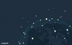 Download Premium Vector Of Worldwide Connection Blue Background Background Blue Backgrounds Technology Wallpaper
