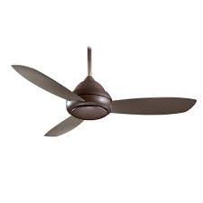 Minkaaire concept iii 54 3 blade flush mount indoor / outdoor smart led ceiling fan with remote control included. Concept I Wet Outdoor Ceiling Fan By Minka Aire Fans F476l Orb Rustic Contemporary Design