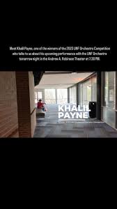 Meet Khalil Payne, one of the winners of the 2023 UNF Orchestra Concerto  Competition who talks to us about his upcoming performance with the UNF  Orchestra tomorrow night in the Andrew A. Robinson ...