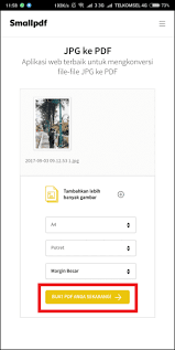 => hidupkan komputer anda dan kunjungi situs ilovepdf. Cara Menukar Gambar Jenis Jpg Kepada Pdf