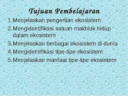 Menjelaskan Pengertian Ekosistem