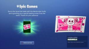 The official channel for fortnite competitions. Fortnite News On Twitter Anyone With The Marshmello Skin Has Been Given A Free Loading Screen As Compensation For The Issues Last Week Fortnite Ipugsiehd Https T Co 8ehko7iode