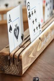 Playing card holder, playing card rack, euchre set, rummy card games, poker set, bridge, canasta, arthritis aids, card games, wooden game. Scrap Wood Playing Card Holder Help For Little Old Hands 100 Things 2 Do