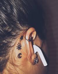 Vsco Fatmoodz Behind Ear Tattoos Neck Tattoos Women Tattoos
