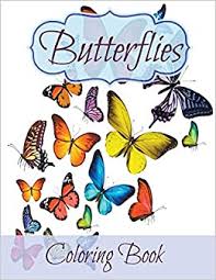 A butterfly with floral pattern. Butterflies 60 Signature Butterfly Coloring Pages And 40 Bonus Lined Pages At The End Coloring Book Kids Creative 9781635019469 Amazon Com Books
